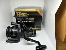 Daiwa 1657DM Harrier Auto Carbon Match Fishing Reel with Spare Spool near mint 
