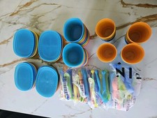 Ikea Rare Vintage 96 Kalas Plastic Children Colourful Set Designed Monika Mulder