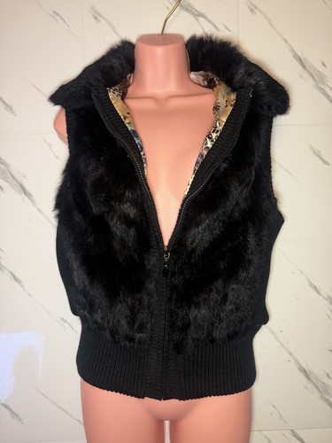 Real fur knit - fur, gilet
