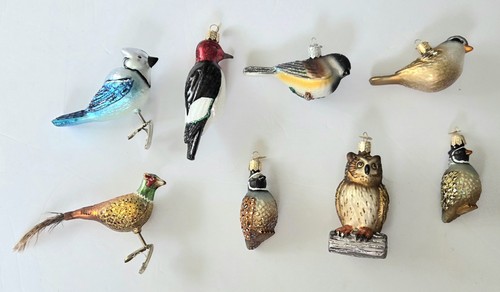 Old world glass bird - old,
