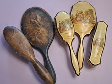 2 x  Vintage Brush & Mirror Sets / Dressing Table / Vanity Collectibles (B2499)
