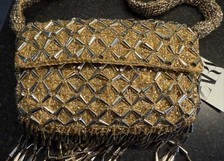 Zara Rare Occasion Gold Beaded