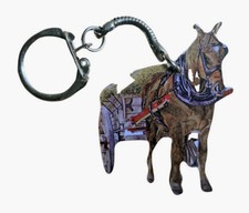 Horse and cart keyring - and,