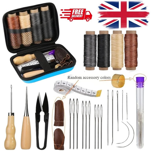 Leather sewing kit hand - leather,