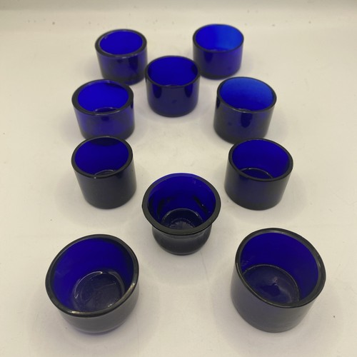 Job lot blue - glass, 10