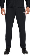 Under Armour Challenger Mens Training Pants Black Football Zip Pocket Trackpants