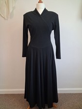 Vintage Miss Selfridge Long Black Dress. Size 12 (10-12)