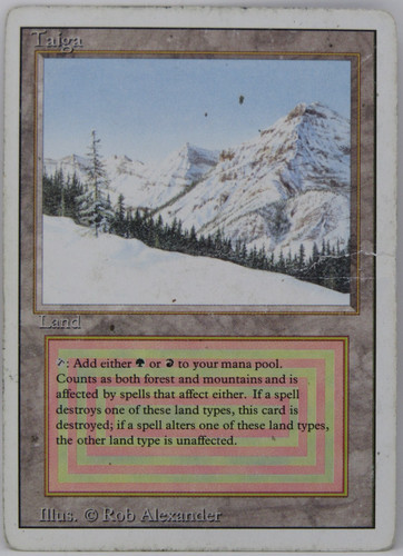 Mtg revised taiga damaged - mtg,