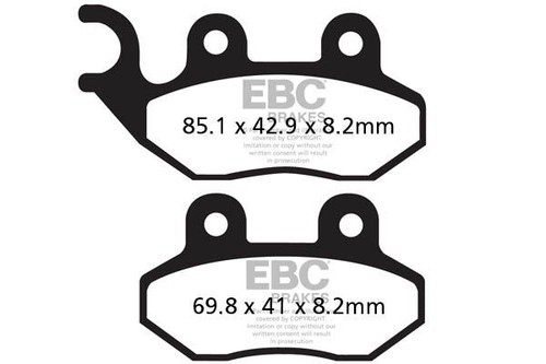 Ebc brake pad sfa - sfa-hh, series