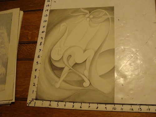 Hart art trippy ink wash - l.h., art: