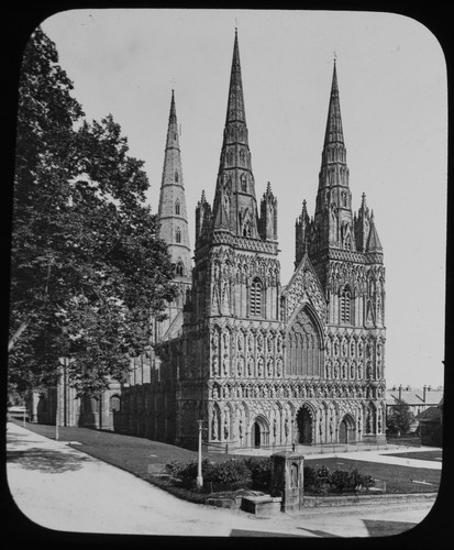 Magic lantern slide - slide, lichfield