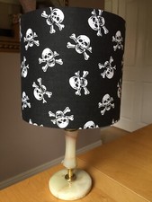 Black White Skulls Lampshade