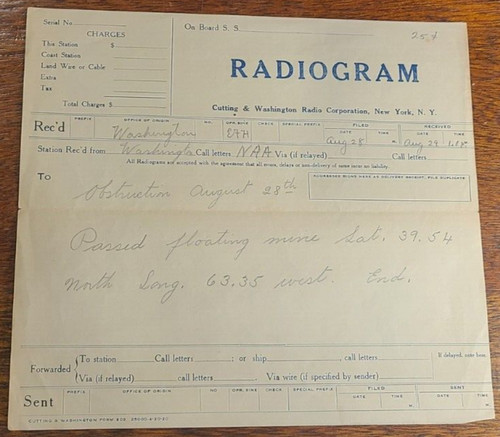 Steam ship radiogram - steam,