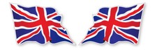 2 x UNION JACK WAVY FLAG VINYL