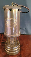 Hockley Lamp & Limelight Company Brass Miners Lamp-22 cms high-257