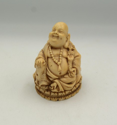 Vintage laughing buddha - laughing, seated
