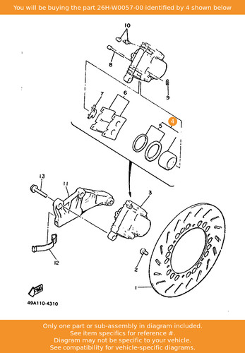Yamaha piston assy caliper - yamaha,
