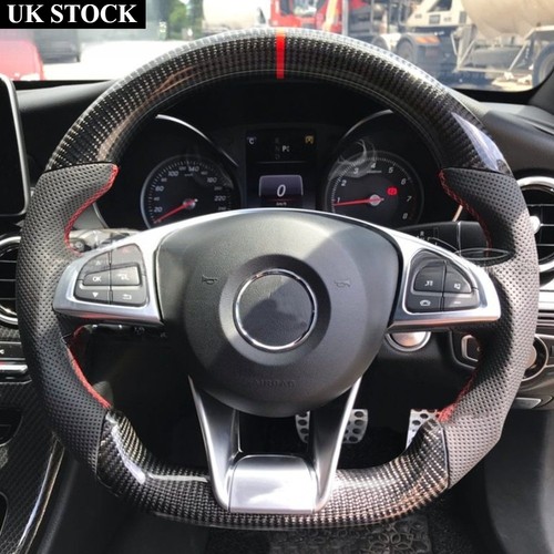Carbon fiber flat steering - carbon,