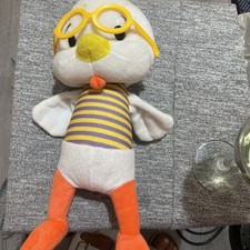 PMS Character Co Chicken Little Style Soft Plush Toy Yellow Glasses 12" Aug