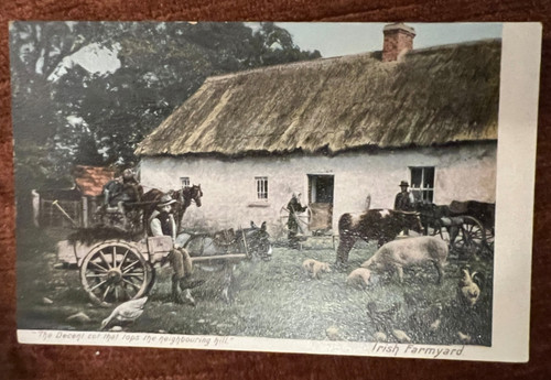 Antique postcard old photo