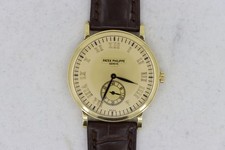 Patek Philippe Calatrava 5022J Guilloche Roman Dial Manual Wind 33mm 18K Gold