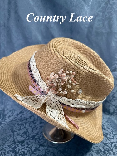 Natural beige straw