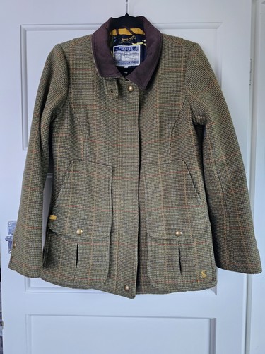 Joules field coat tweed wool - field,