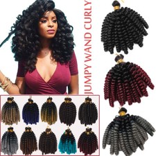 Jamaican Bounce Jumpy Wand Curl Crochet Braids Real Soft Hair Extensions Black
