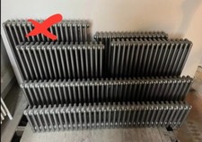 5 Bisque Classic Zehnder Charleston 3 & 4 Column Horizontal Radiators Will Split