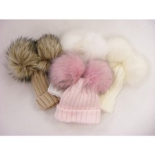 CHILDRENS BOBBLE HAT DOUBLE