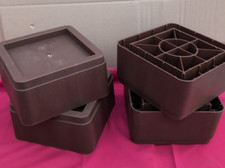 Oversized Bed Risers Heavy Duty Stackable 4 Pack,