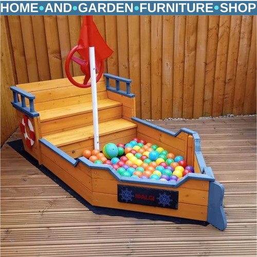 Kids wooden pirate ship - wooden,