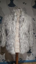 fabulous grey white faux fur