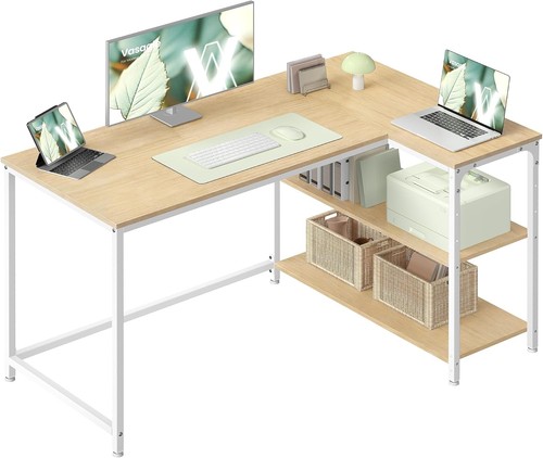 Vasagle shaped corner desk - shaped,