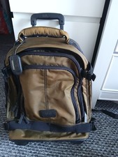 Kipling Hacker Pull Along Suitcase on wheels khaki