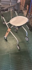 Walker Rollator Indoor Trolley with Trays, Adjustable Height