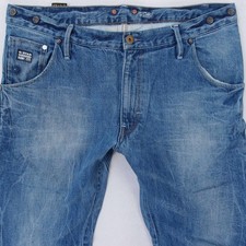 Mens G-Star ARC 3D LOOSE TAPERED BRACES Relaxed Tapered Blue Jeans W38 L32