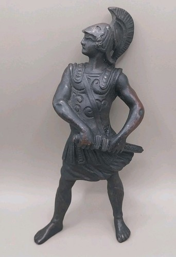 Cast bronze greek soldier - cast,