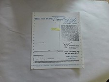1960 FORD THUNDERBIRD BLANK