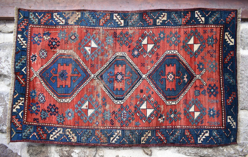Fabulous antique caucasian rug - fabulous,
