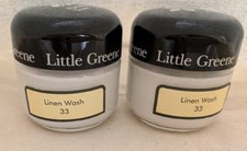2x Little Greene Paint Tester Pots Linen Wash (33) 60ml