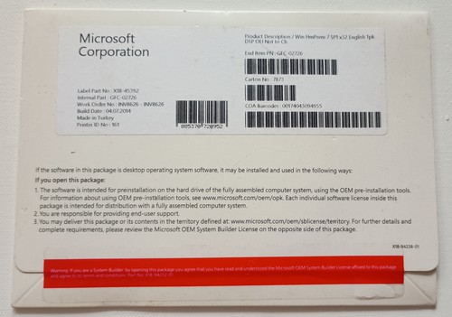 Microsoft windows home - 7,