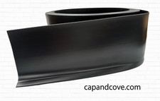10m Roll - 100mm Black PVC Sit On Skirting - Flexible Trim - Premium PVC