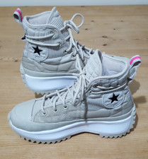 Converse Run Star Hike Hi - Digital Terrain - String / Hyper Pink UK 5 EU 38
