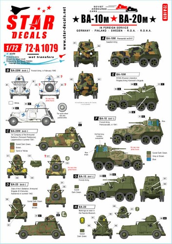 Star decals a1079 ba 10m - 72-a1079,, ba-10m
