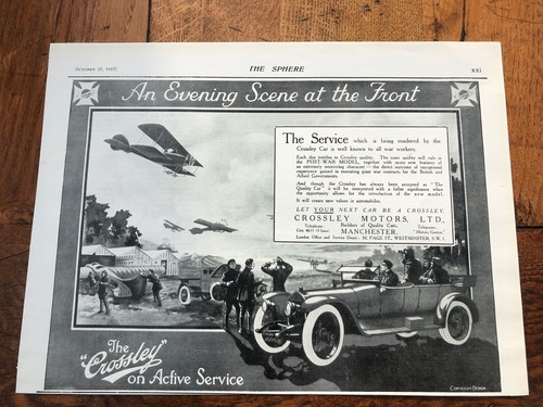 Ww1 good size advert - size,