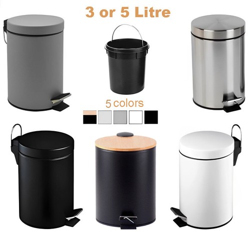 Round toilet pedal bin 5 - pedal, 3
