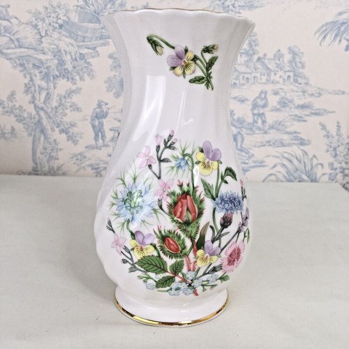 Vintage aynsley floral vase - aynsley,