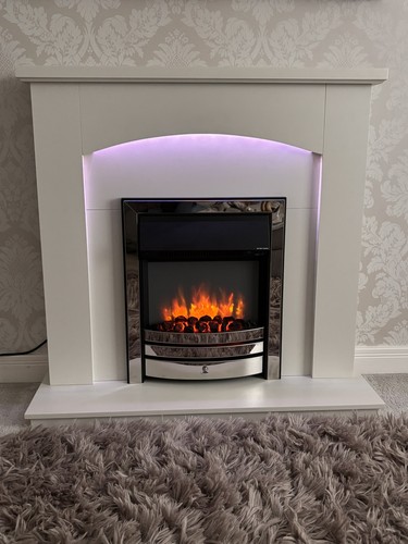 Electric fire and surround - fire,