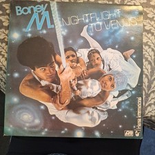 BONEY M "NIGHTFLIGHT VENUS" VINYL LP 1978 VG+ (PICTURE LABELS)